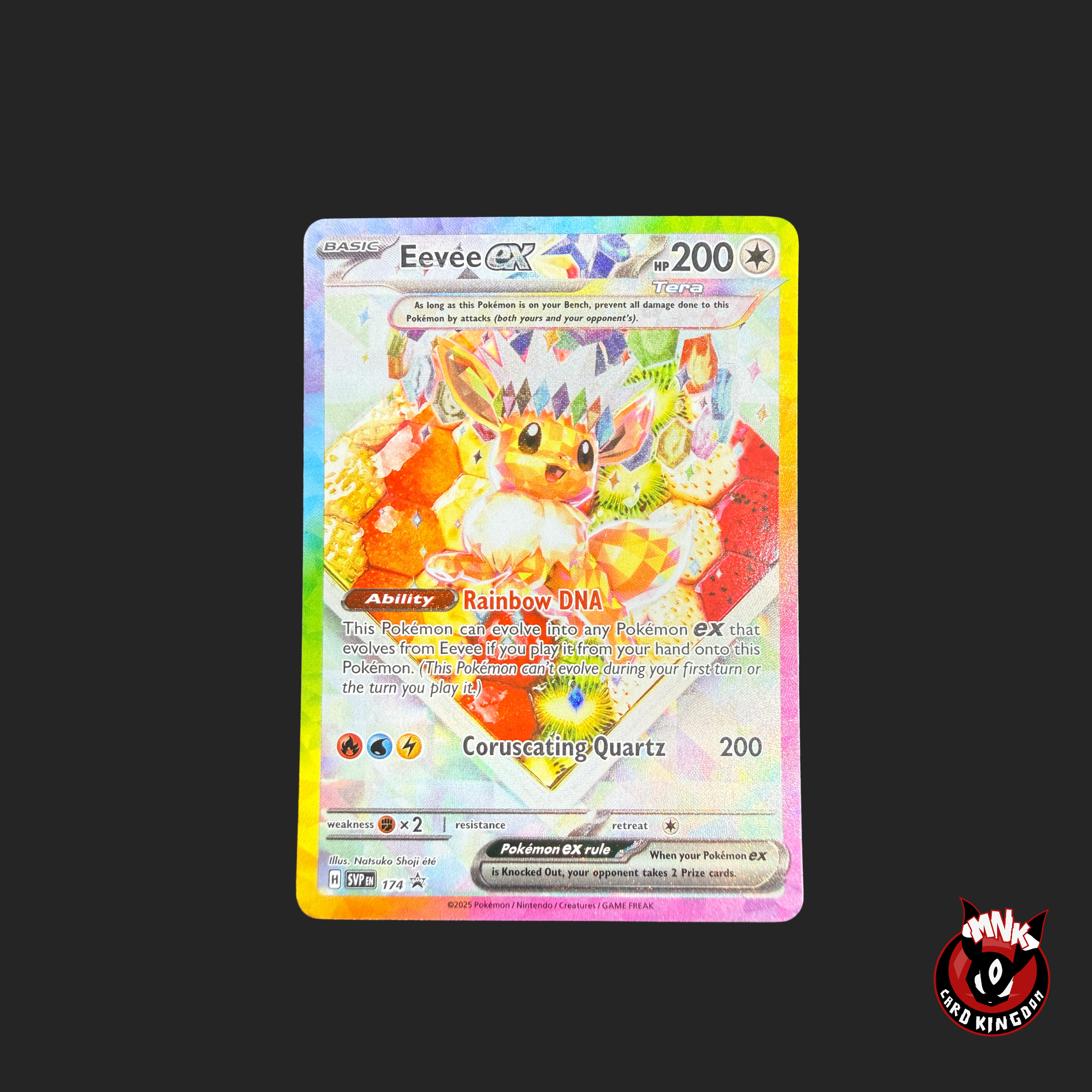 tera pokemon cards full art Eevee ex 174 — Tera Full Art