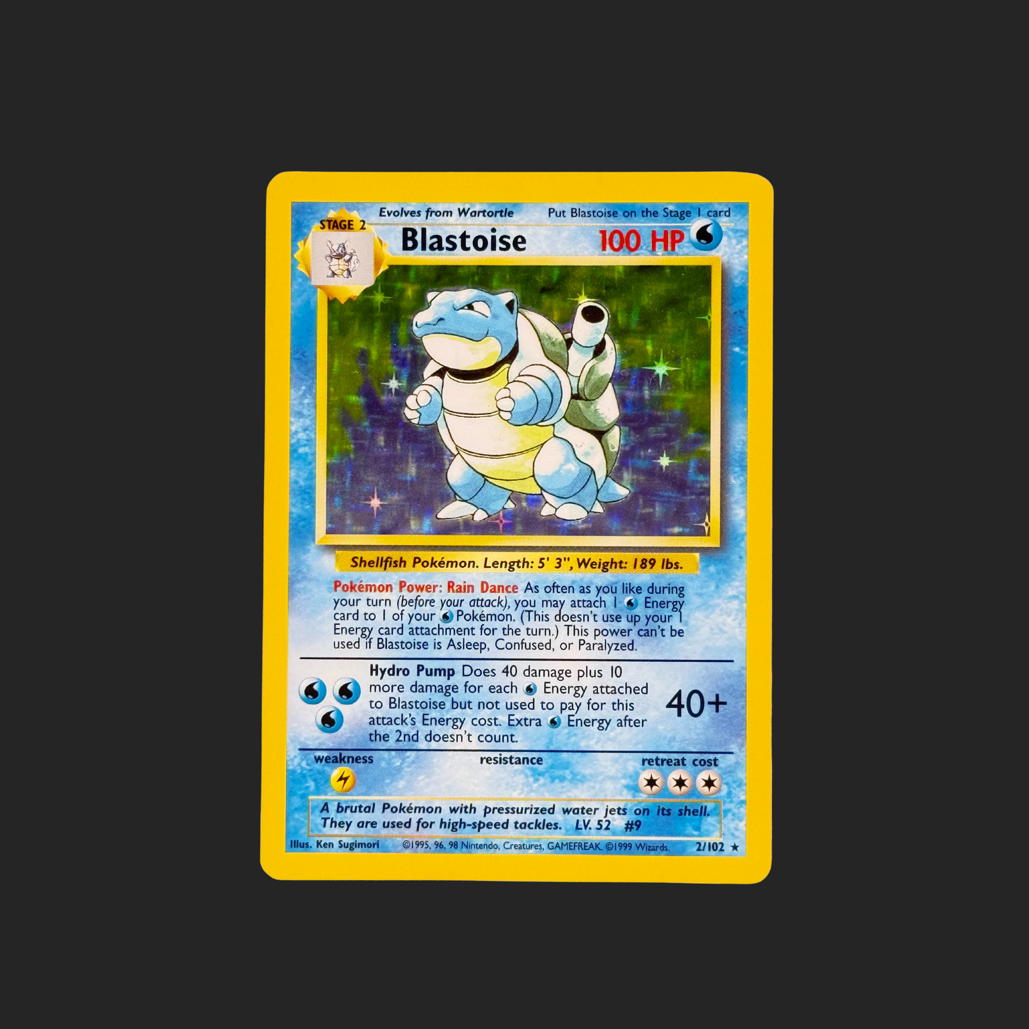 Blastoise 2/102 – Base Set Holo Rare