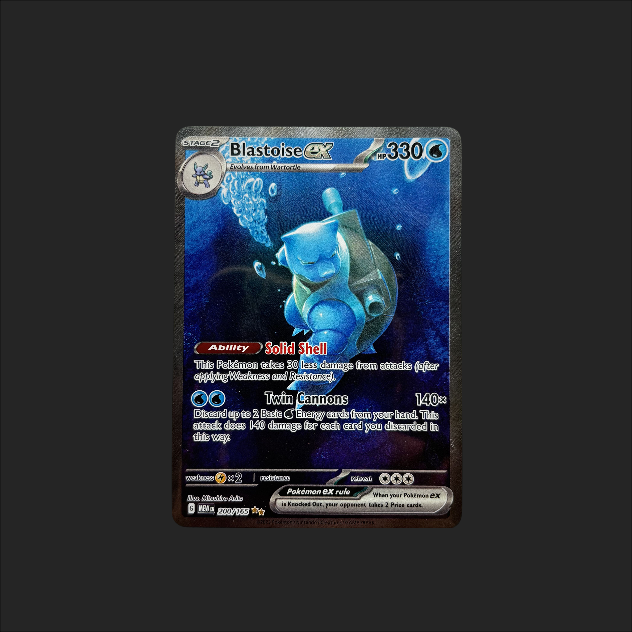 Blastoise EX - Solid Shell & Twin Cannons (Ungraded)