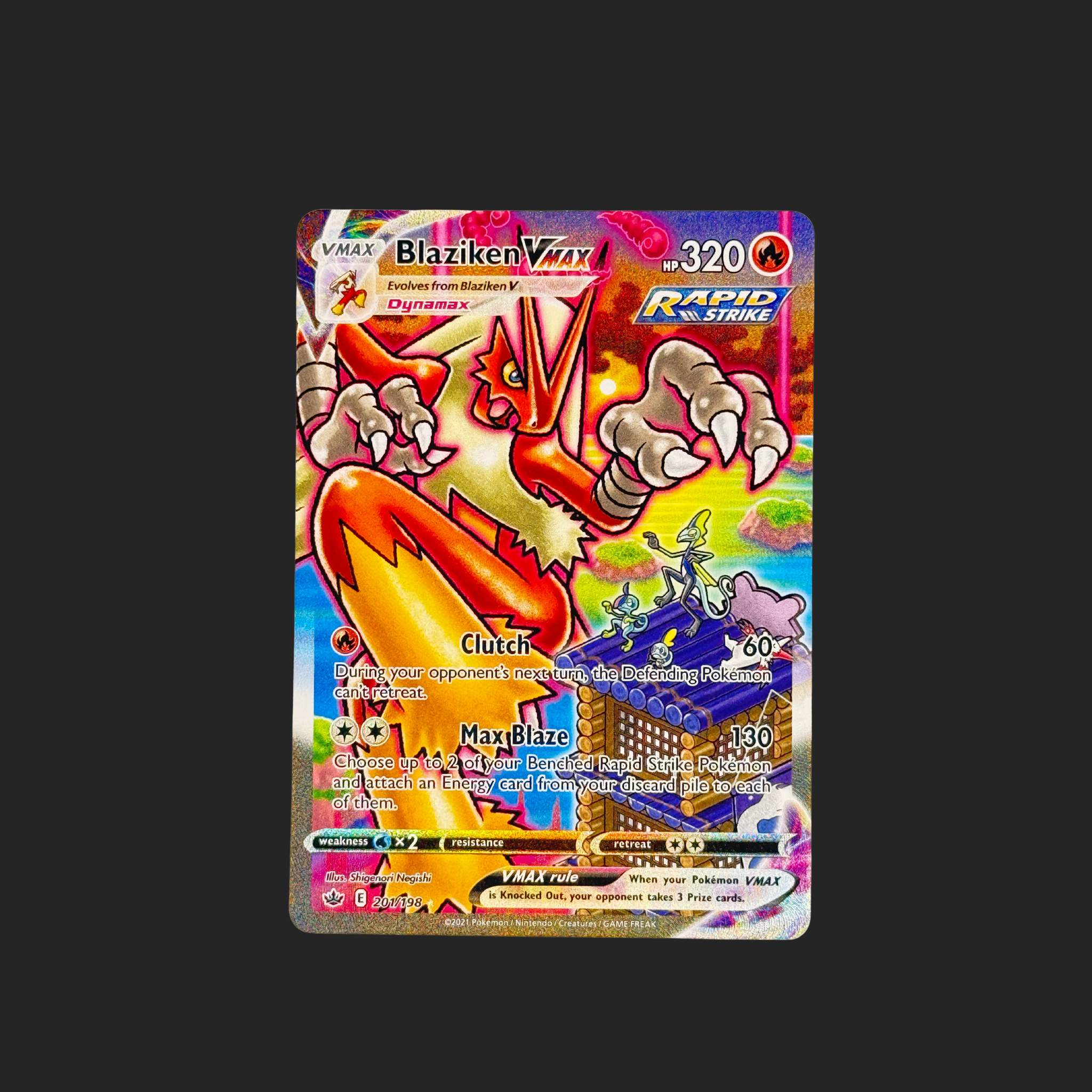Blaziken VMAX – Rapid Strike Holo Rare
