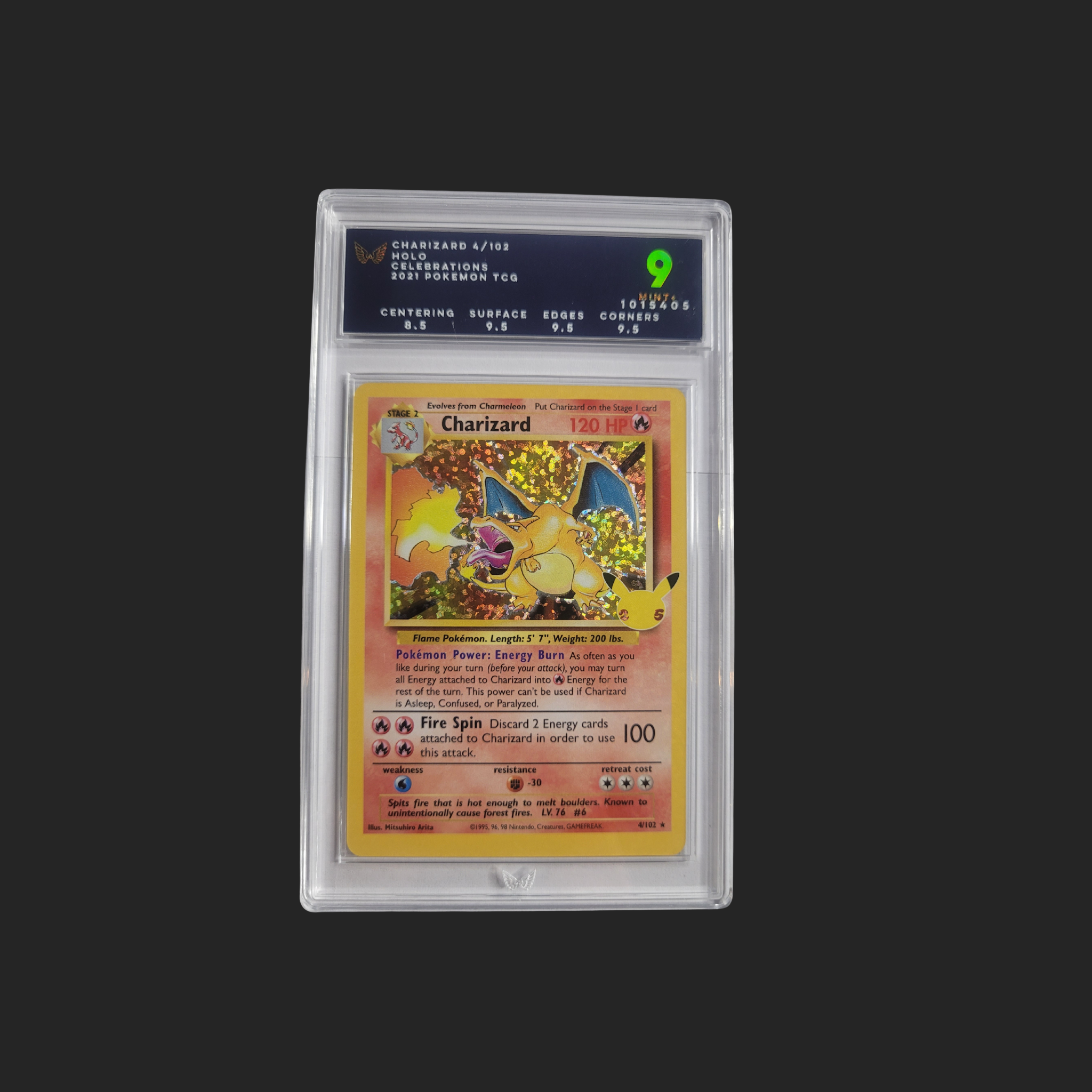 ARK 9 Charizard 25th Anniversary Holo