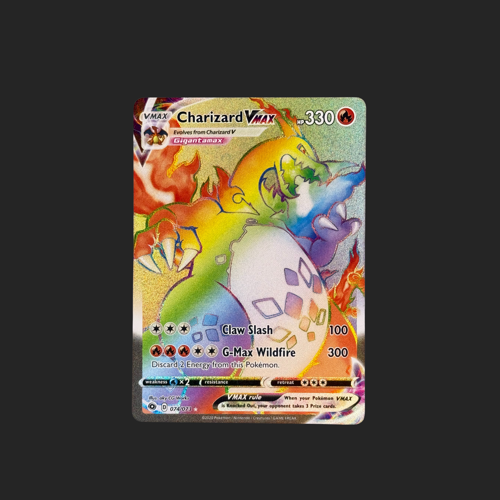 Charizard VMAX Rainbow Rare – Darkness Ablaze