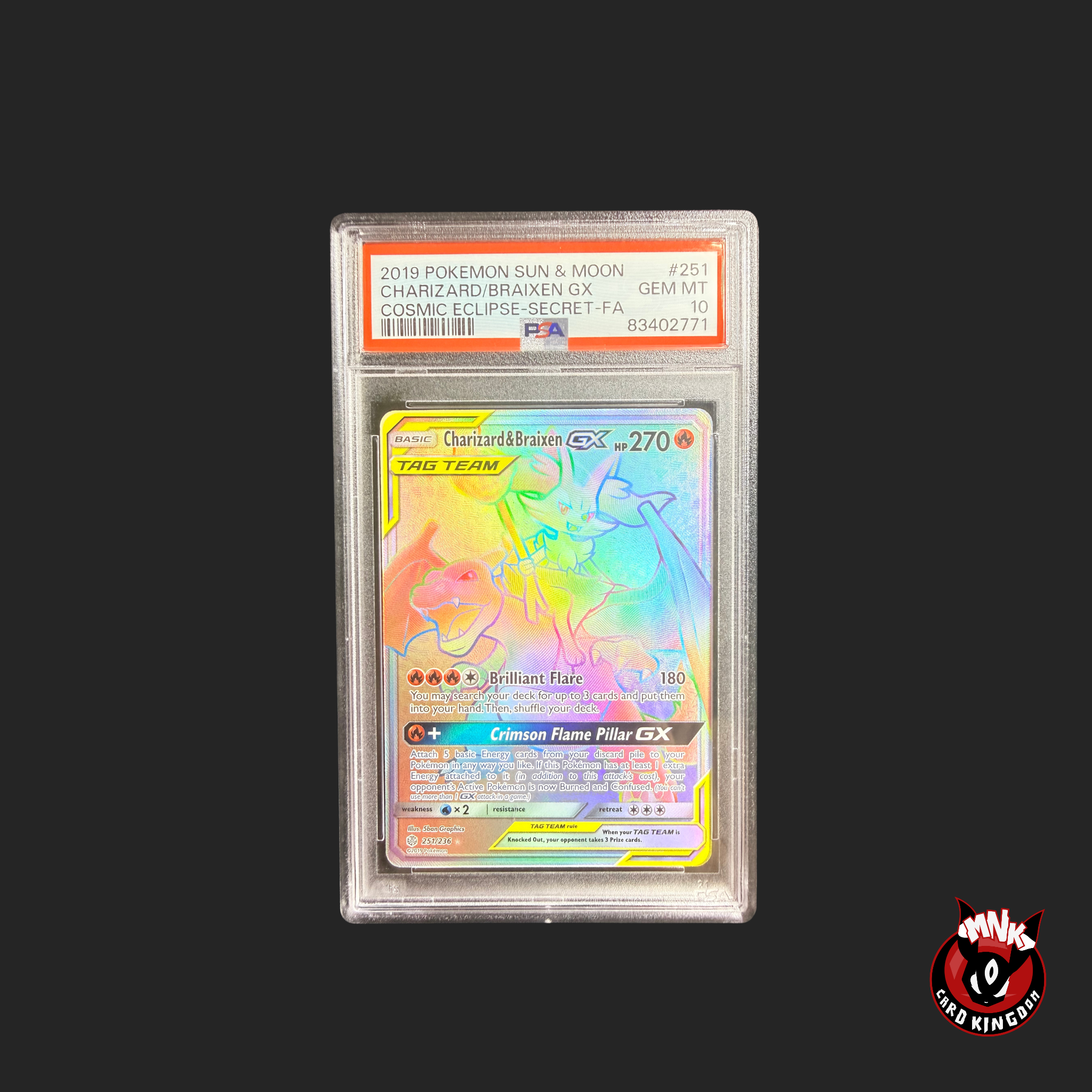 pokemon cards charizard and braixen Charizard & Braixen GX 251/236 PSA 10