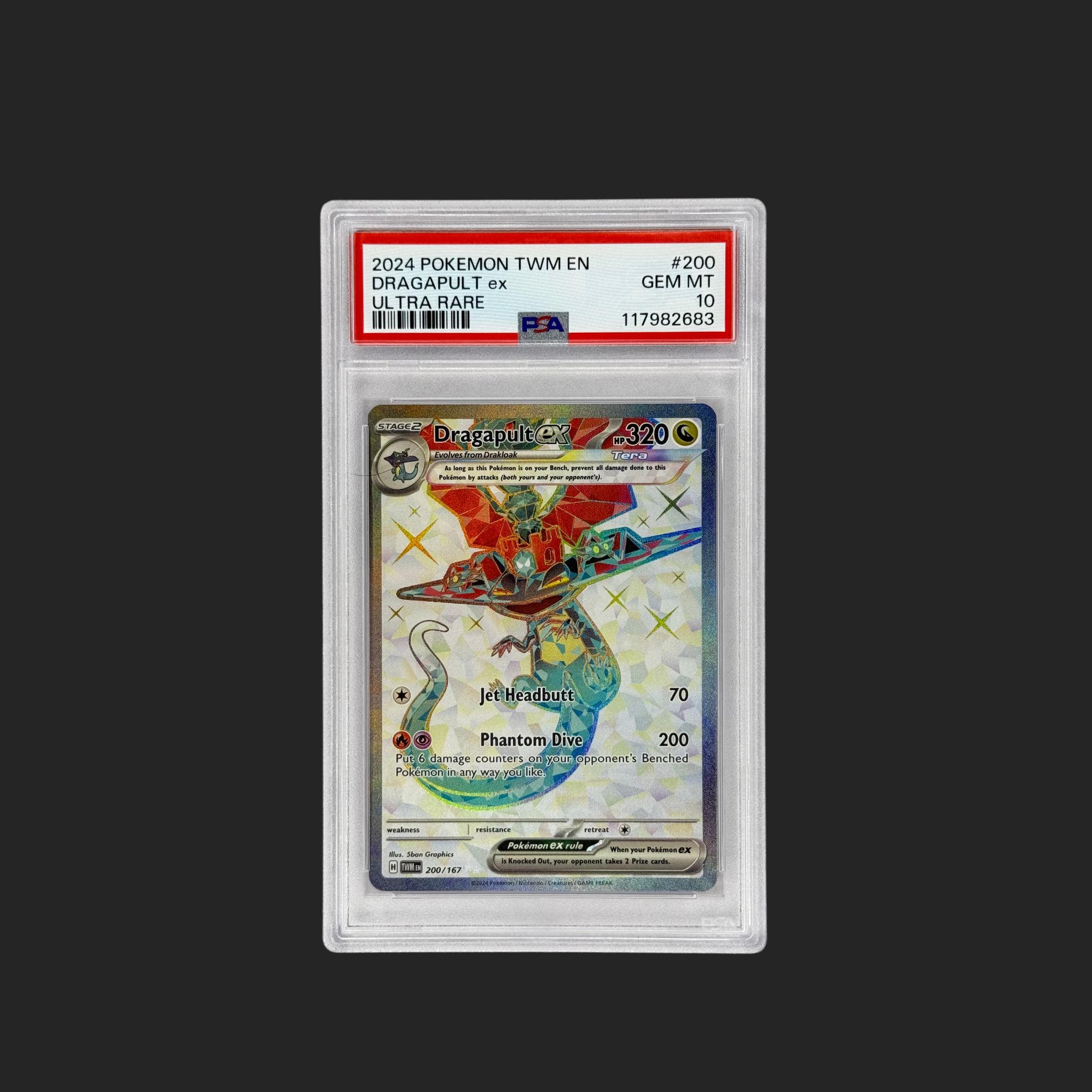 Dragapult ex Ultra Rare PSA 10