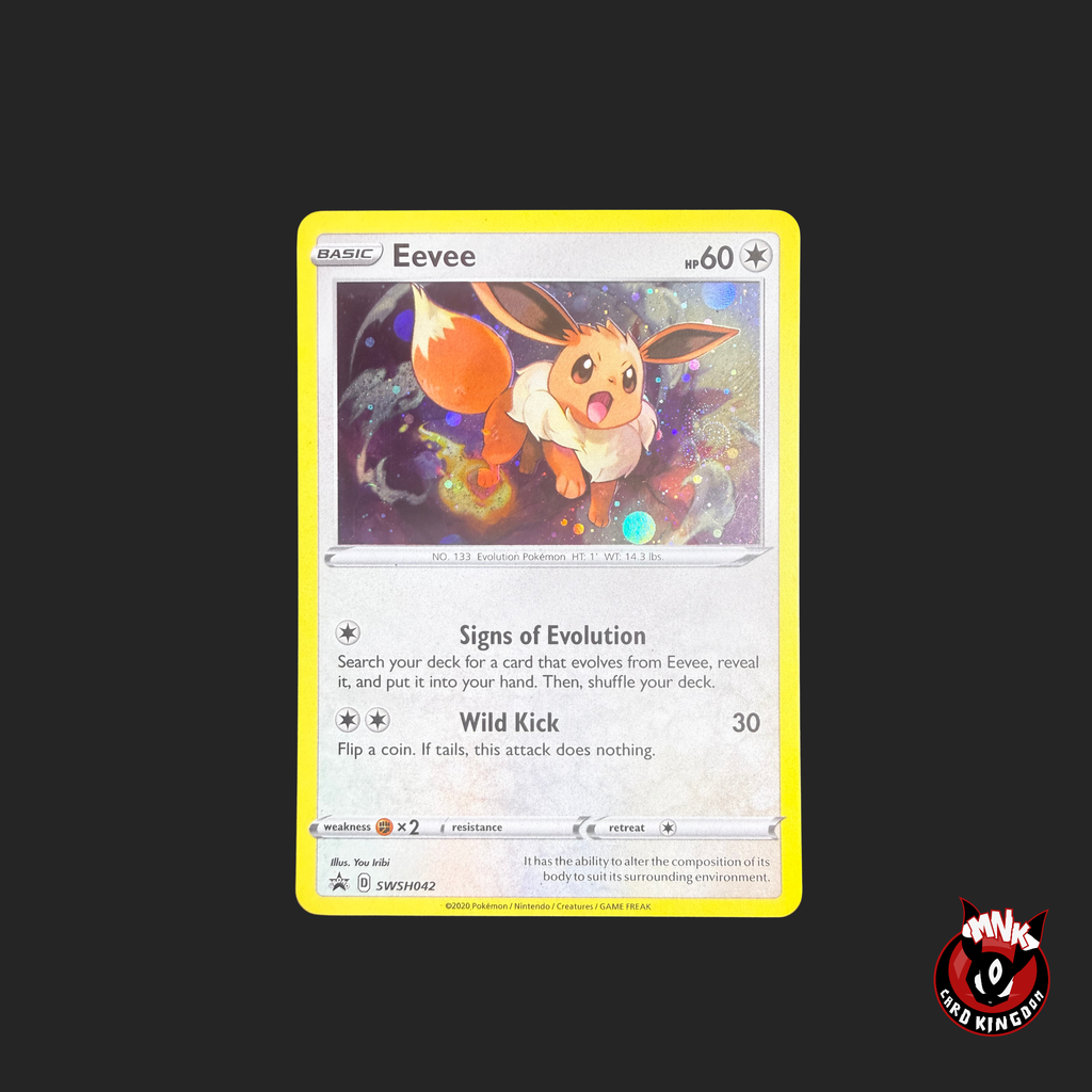 Eevee SWSH042 Holo Promo Swirl – Sword & Shield