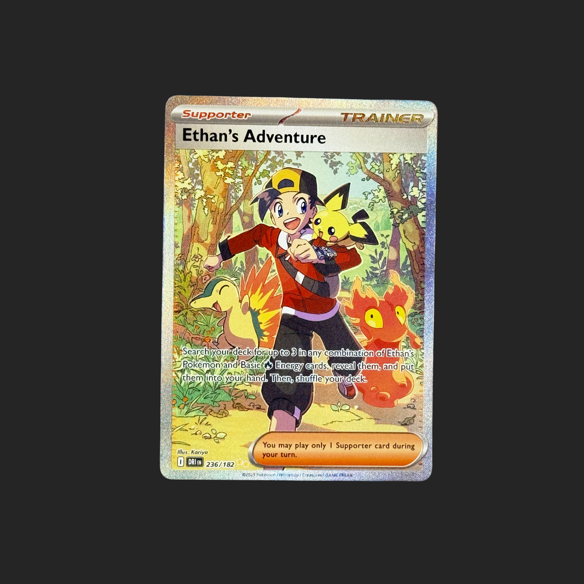 Ethan’s Adventure 236/182 – Pokemon Full Art Trainer Card