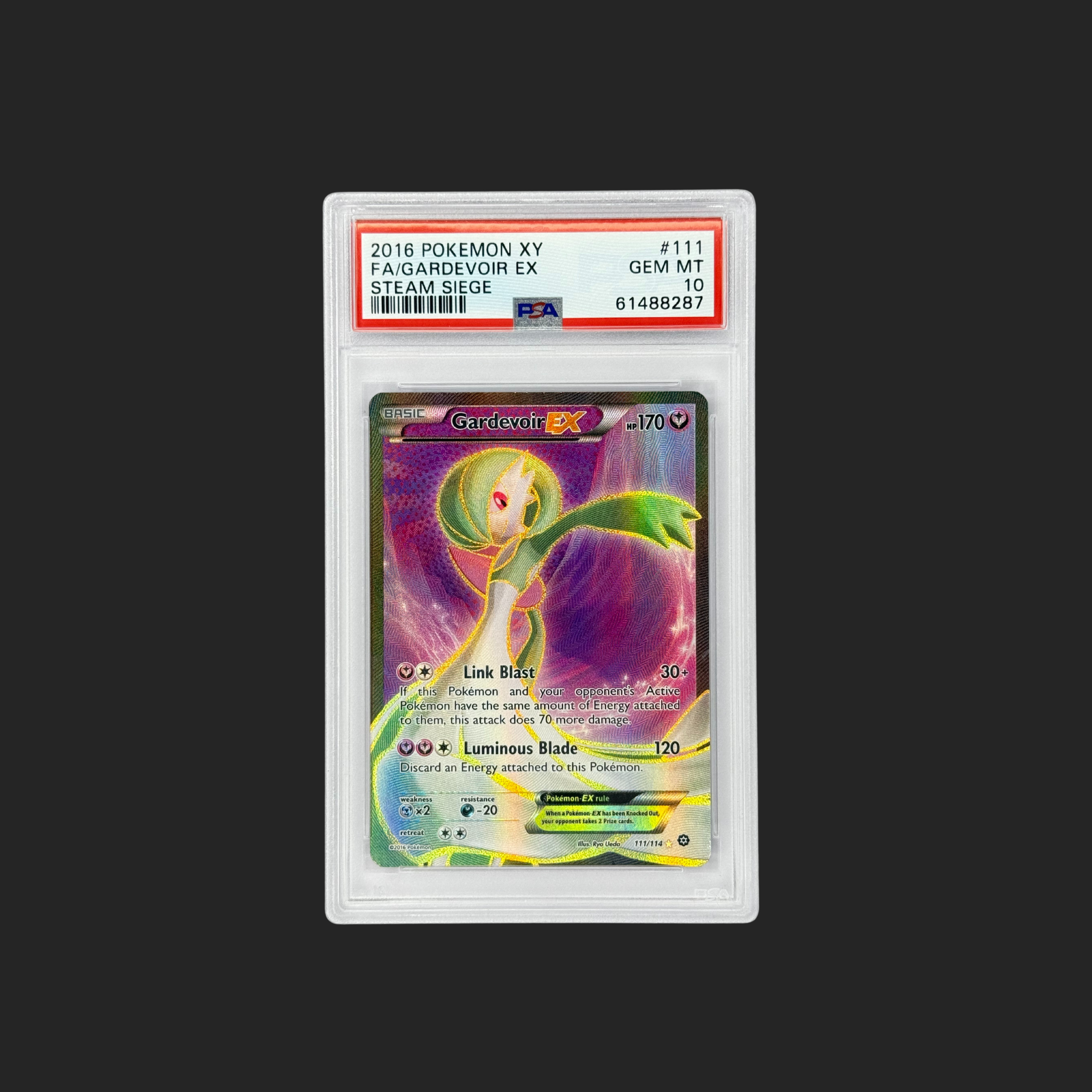 PSA 10 Gardevoir EX Full Art Steam Siege 111/114