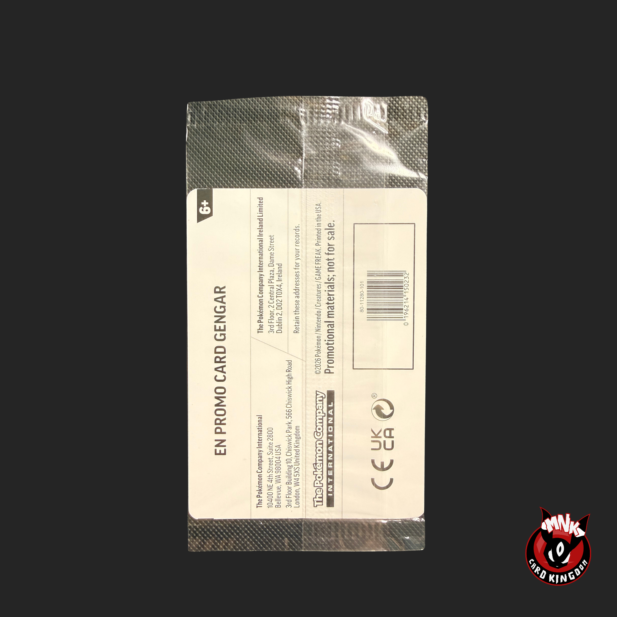 Gengar 050/088 EB Games Promo Sealed