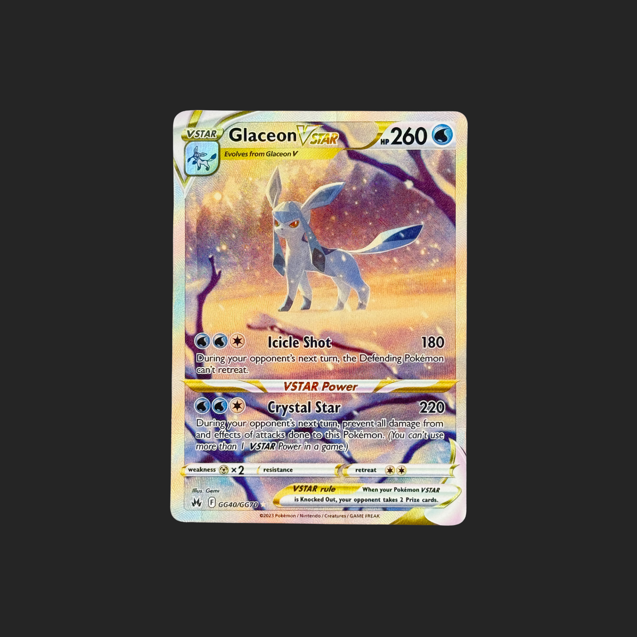 Glaceon VSTAR GG40/GG70 Crown Zenith