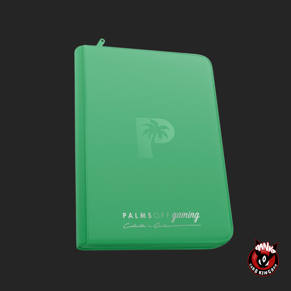 Palms Off Gaming 9-Pocket Top Loader Zip Binder - Green