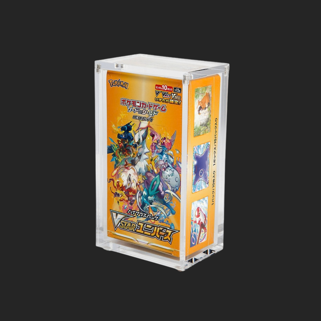 Pokemon Japanese High Class Booster Box Acrylic Case Clear Display Protector