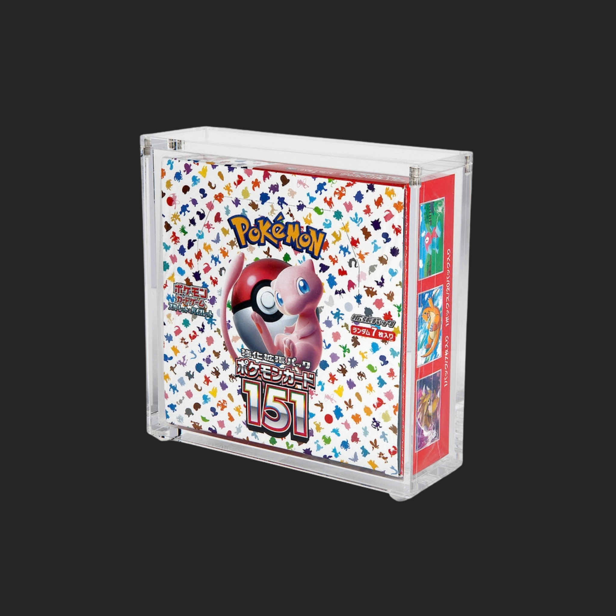 Pokemon Standard Booster Box Acrylic Case Display Protector