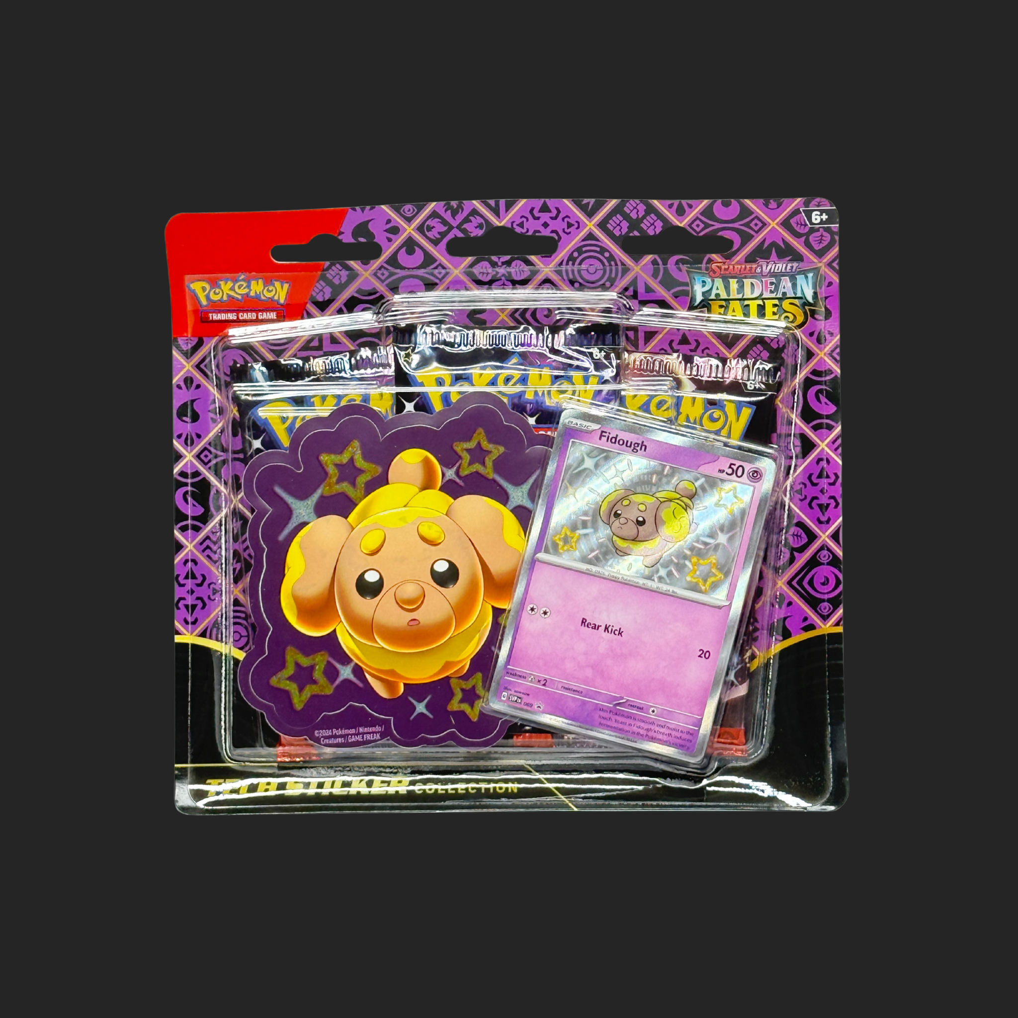 Paldean Fates Fidough Tech Sticker Collection