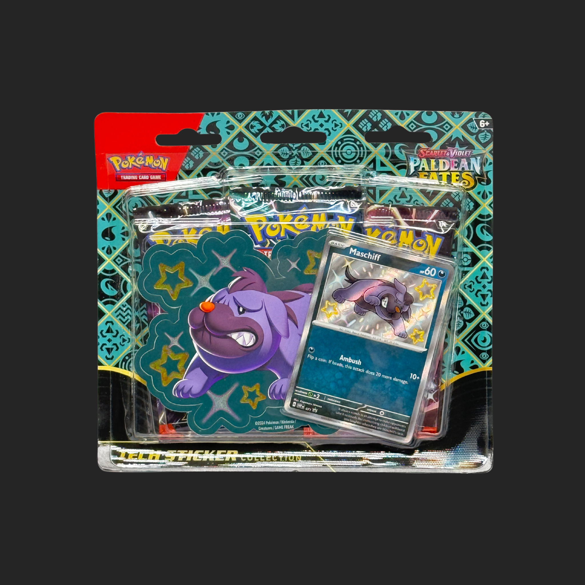 Paldean Fates Maschiff Tech Sticker Collection