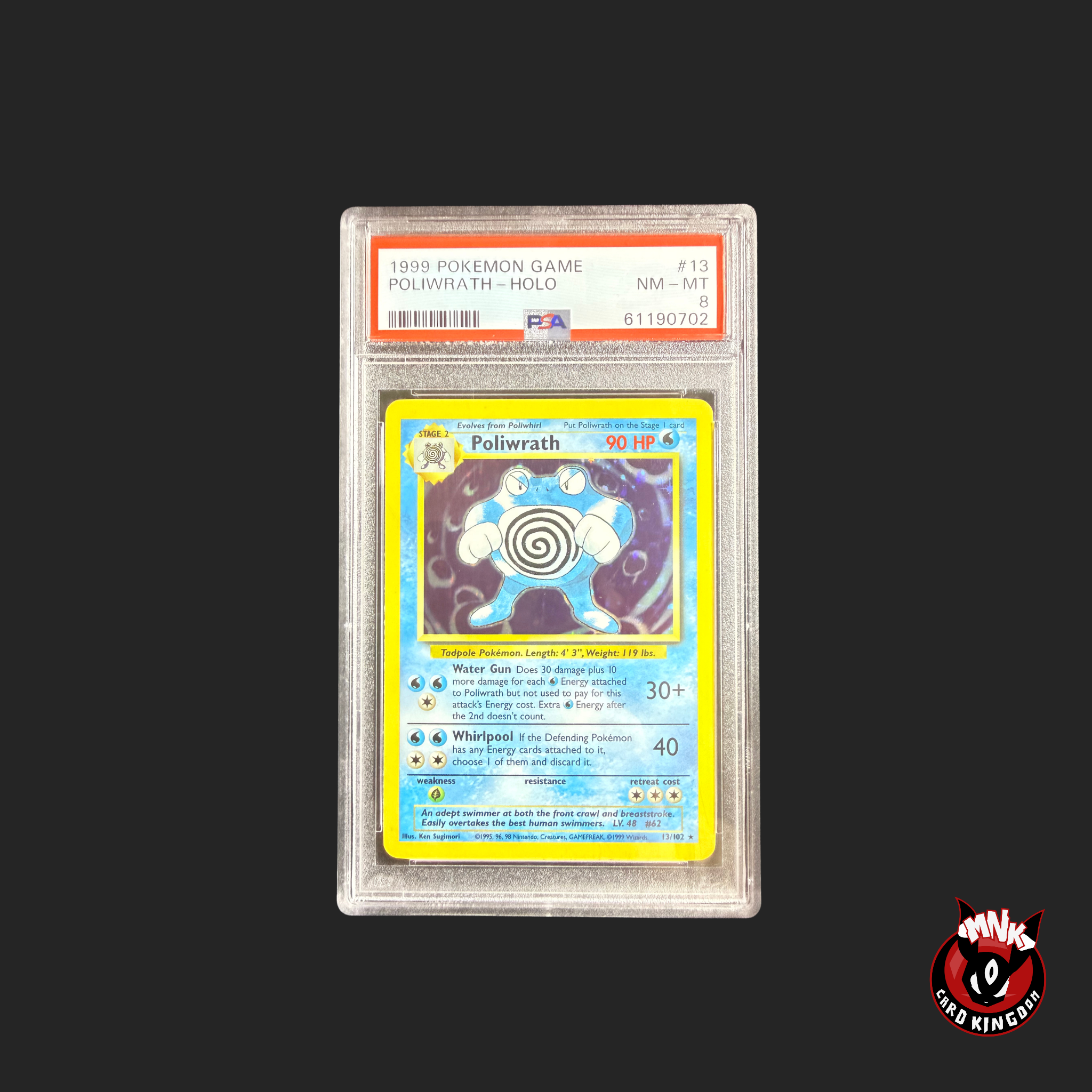 Poliwrath 13/102 Base Set Holo PSA 8 Vintage | MNK Card Kingdom