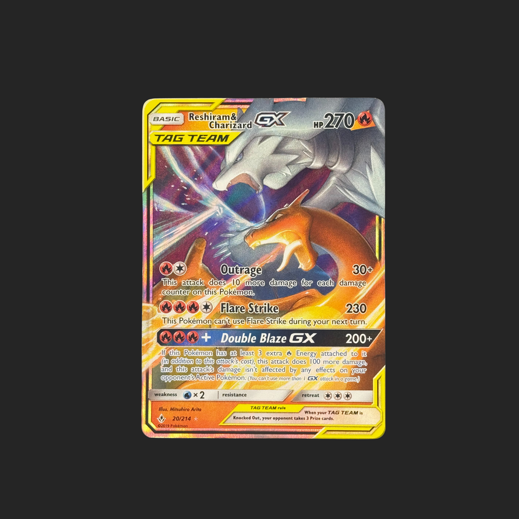 Reshiram & Charizard GX – Tag Team Holo 20/214