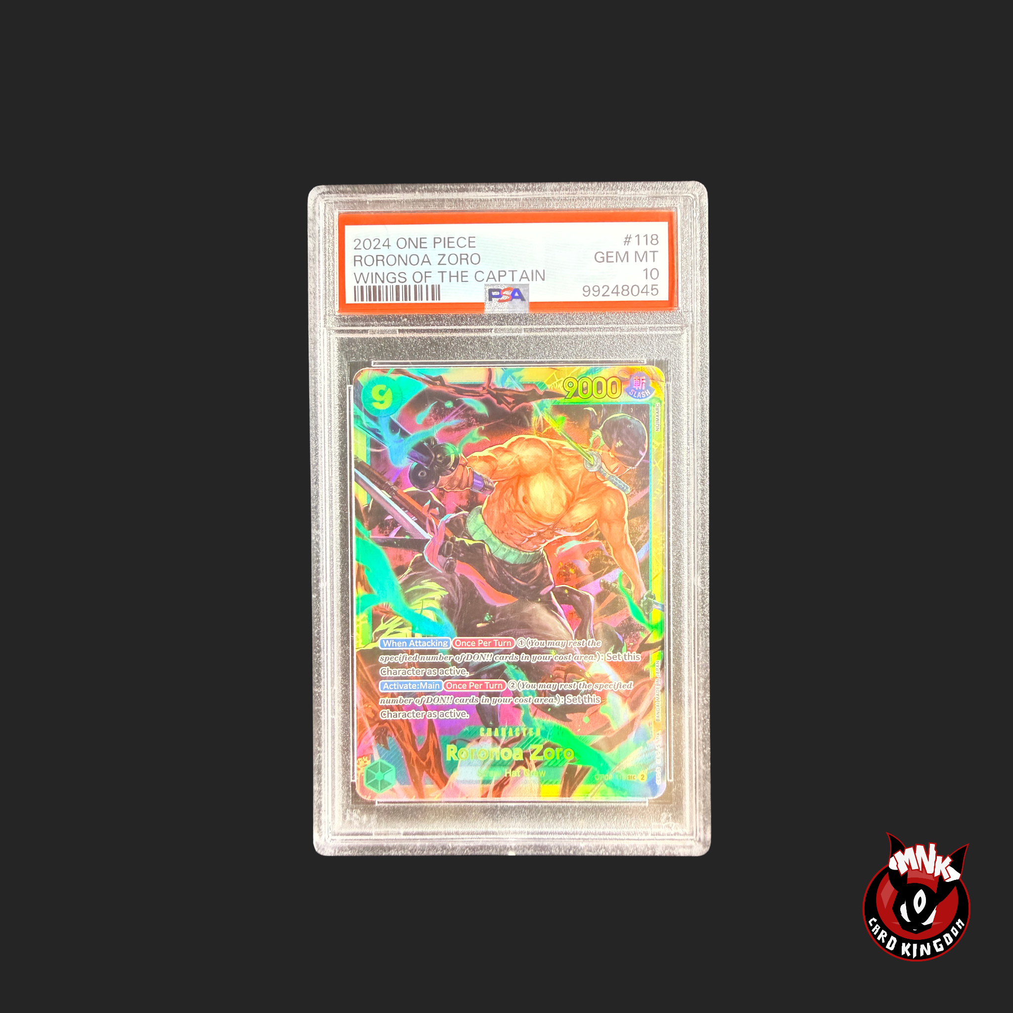 Roronoa Zoro OP06-118 PSA 10 Wings of the Captain