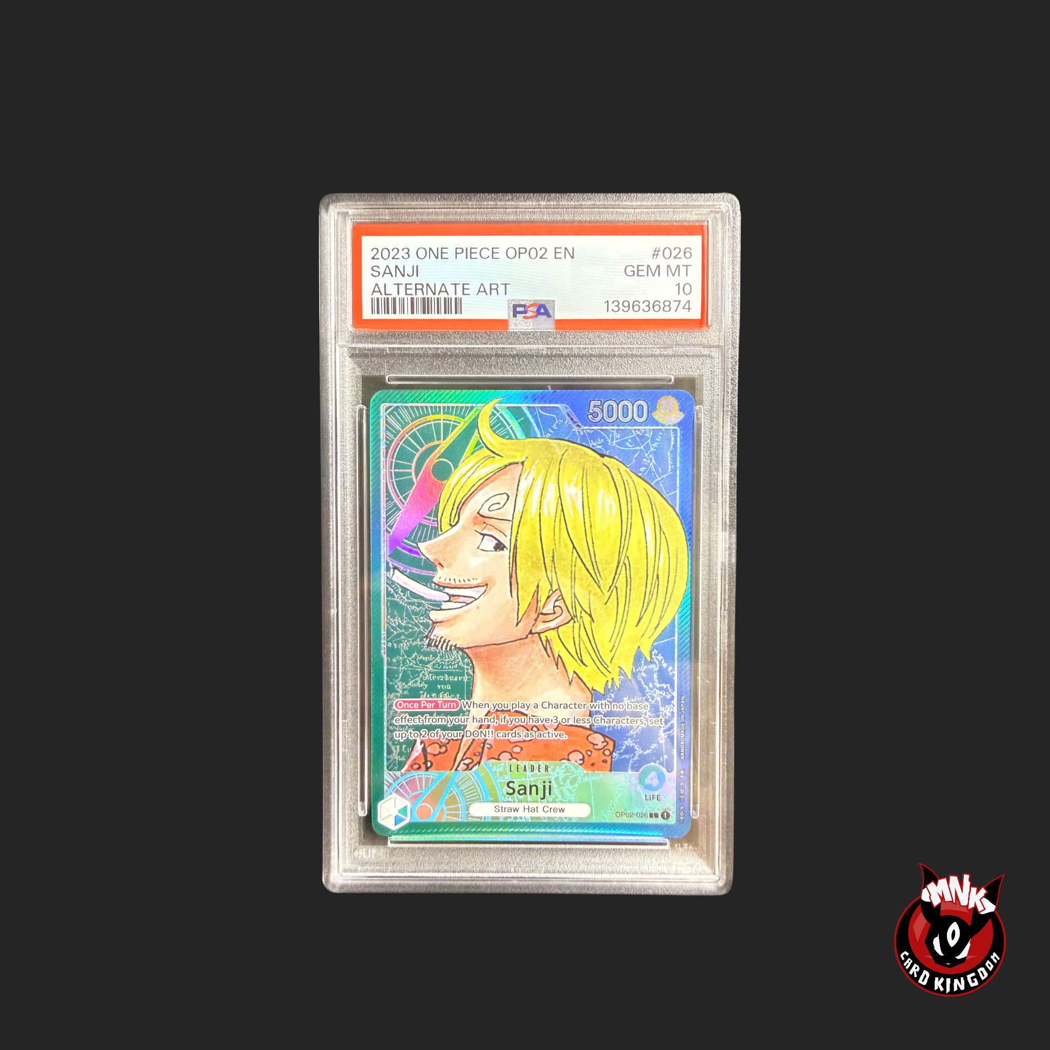 Sanji OP02-026 PSA 10 Alternate Art