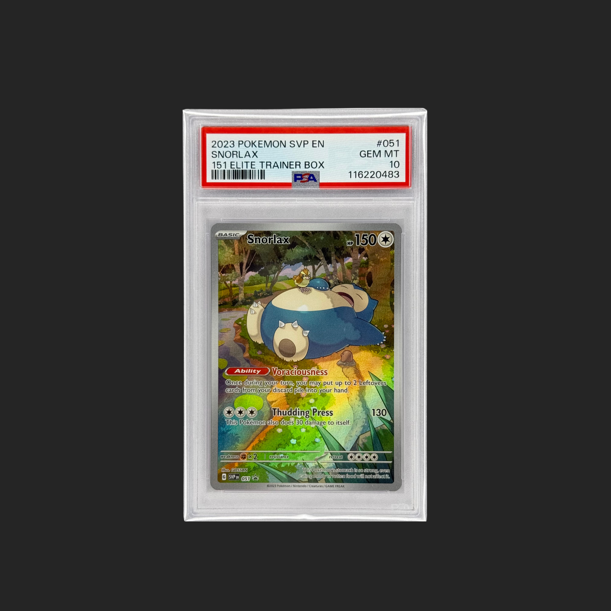 Snorlax 151 ETB Promo PSA 10