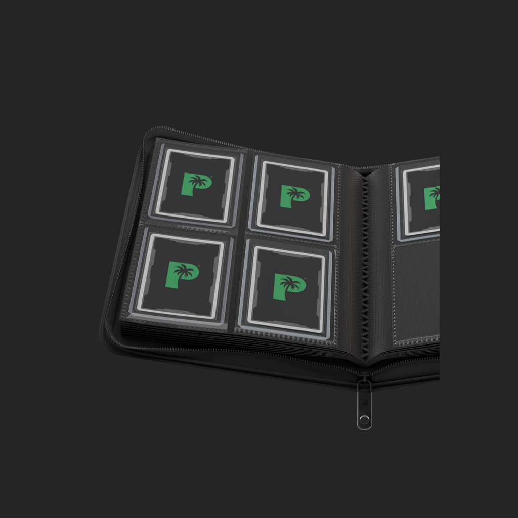 Palms Off Gaming 4-Pocket Top Loader Zip Binder