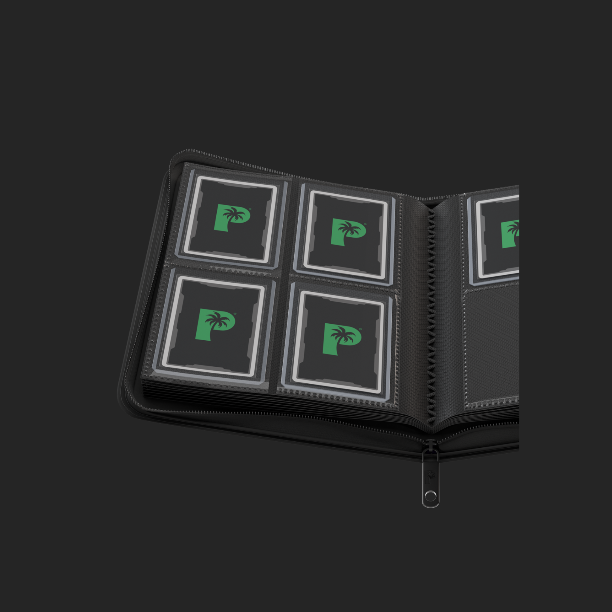 Palms Off Gaming 4-Pocket Top Loader Zip Binder