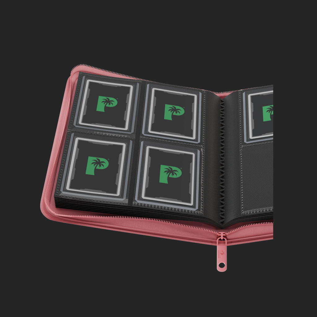 Palms Off Gaming 4-Pocket Top Loader Zip Binder