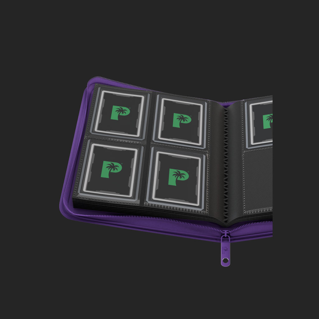 Palms Off Gaming 4-Pocket Top Loader Zip Binder