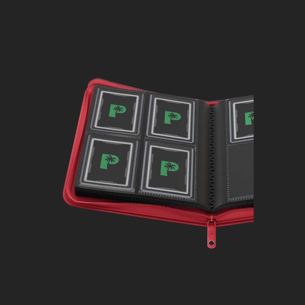 Palms Off Gaming 4-Pocket Top Loader Zip Binder
