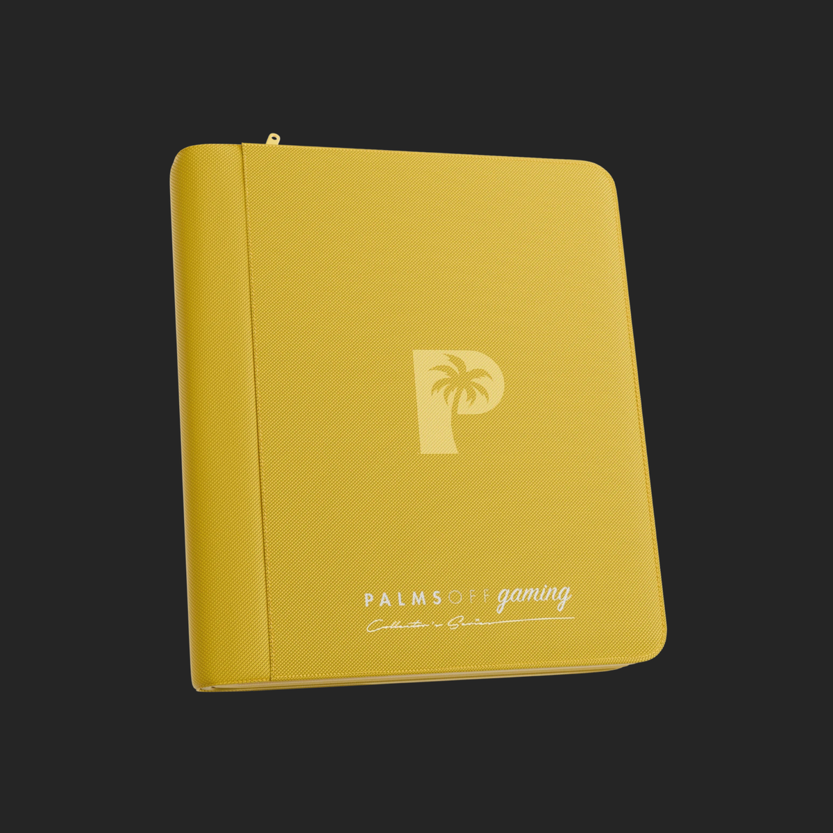 Palms Off Gaming 4-Pocket Top Loader Zip Binder - Yellow