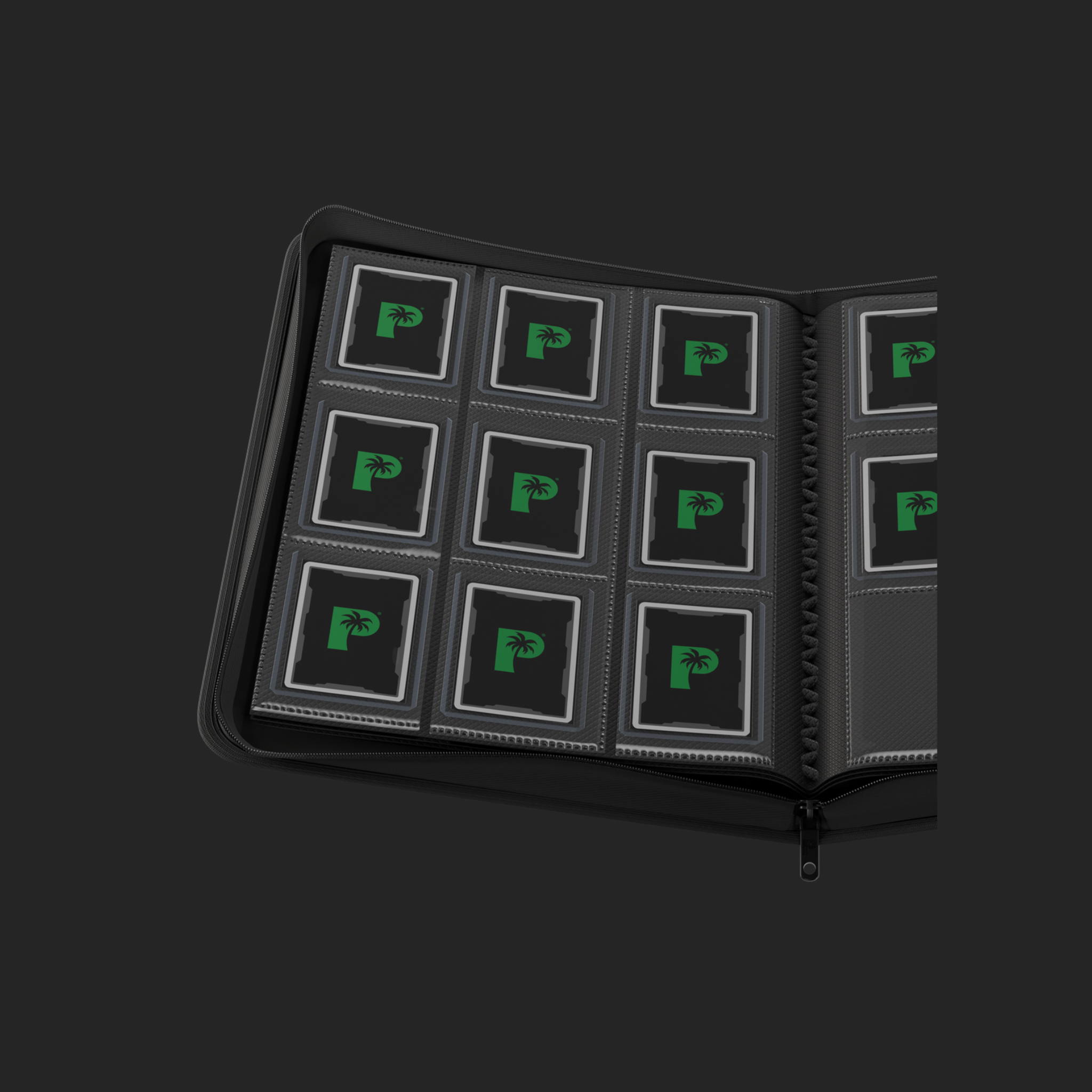 Palms Off Gaming 9-Pocket Top Loader Zip Binder