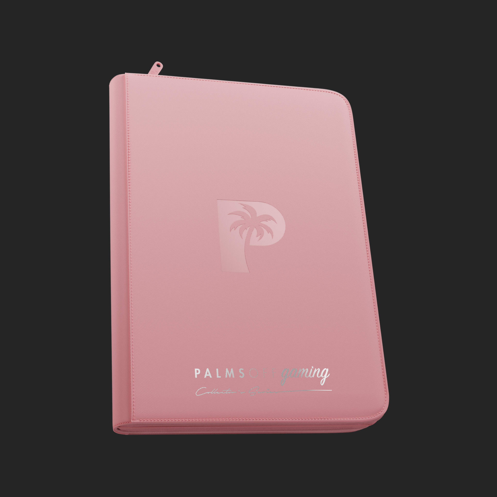 Palms Off Gaming 9-Pocket Top Loader Zip Binder - Pink