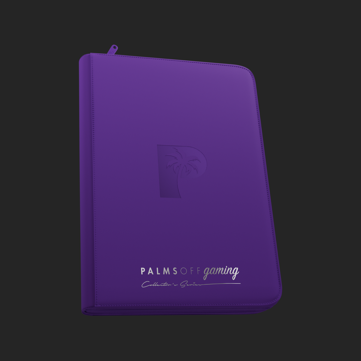 Palms Off Gaming 9-Pocket Top Loader Zip Binder - Purple