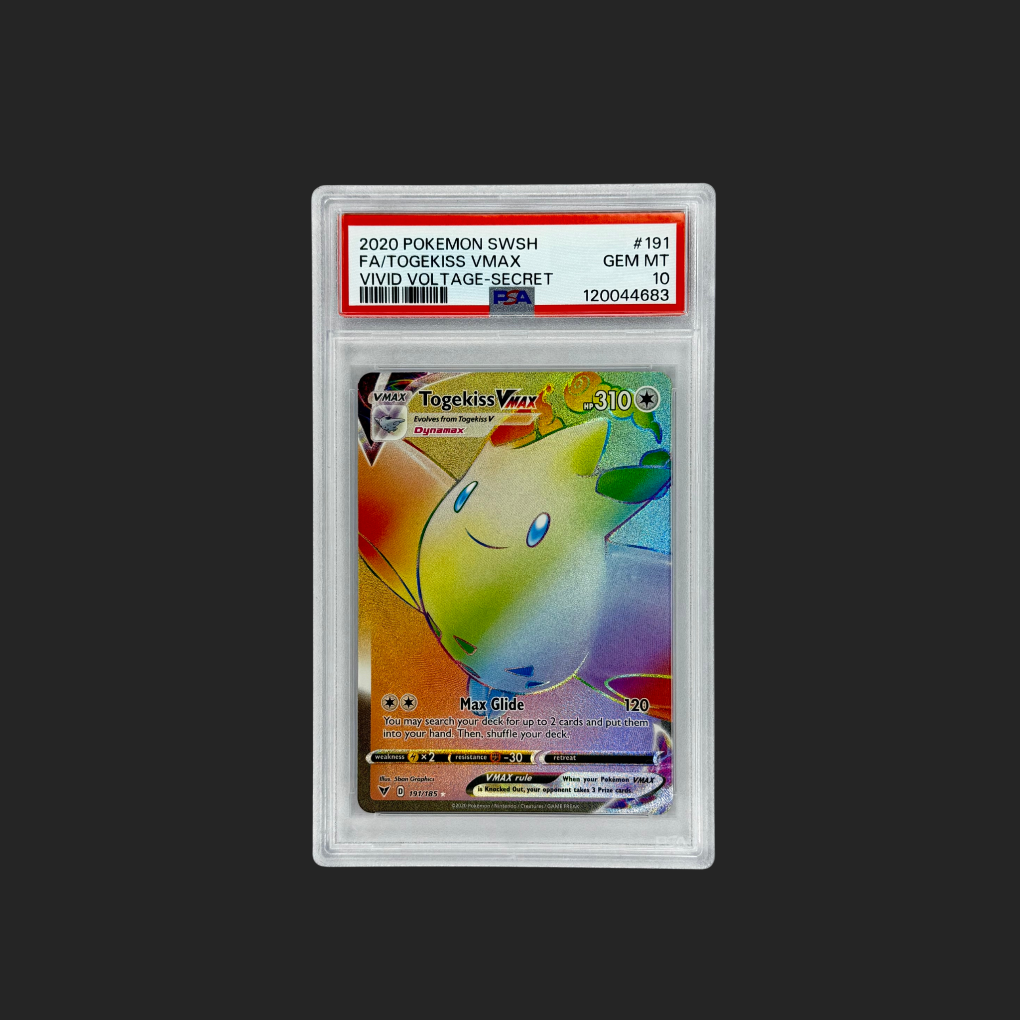 Togekiss VMAX PSA 10 – Vivid Voltage Secret Rare