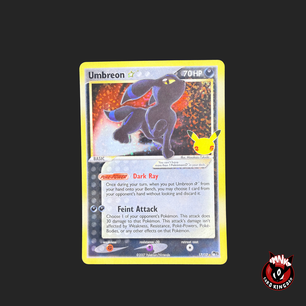 Umbreon Gold Star 17/17 25th Celebrations Holo