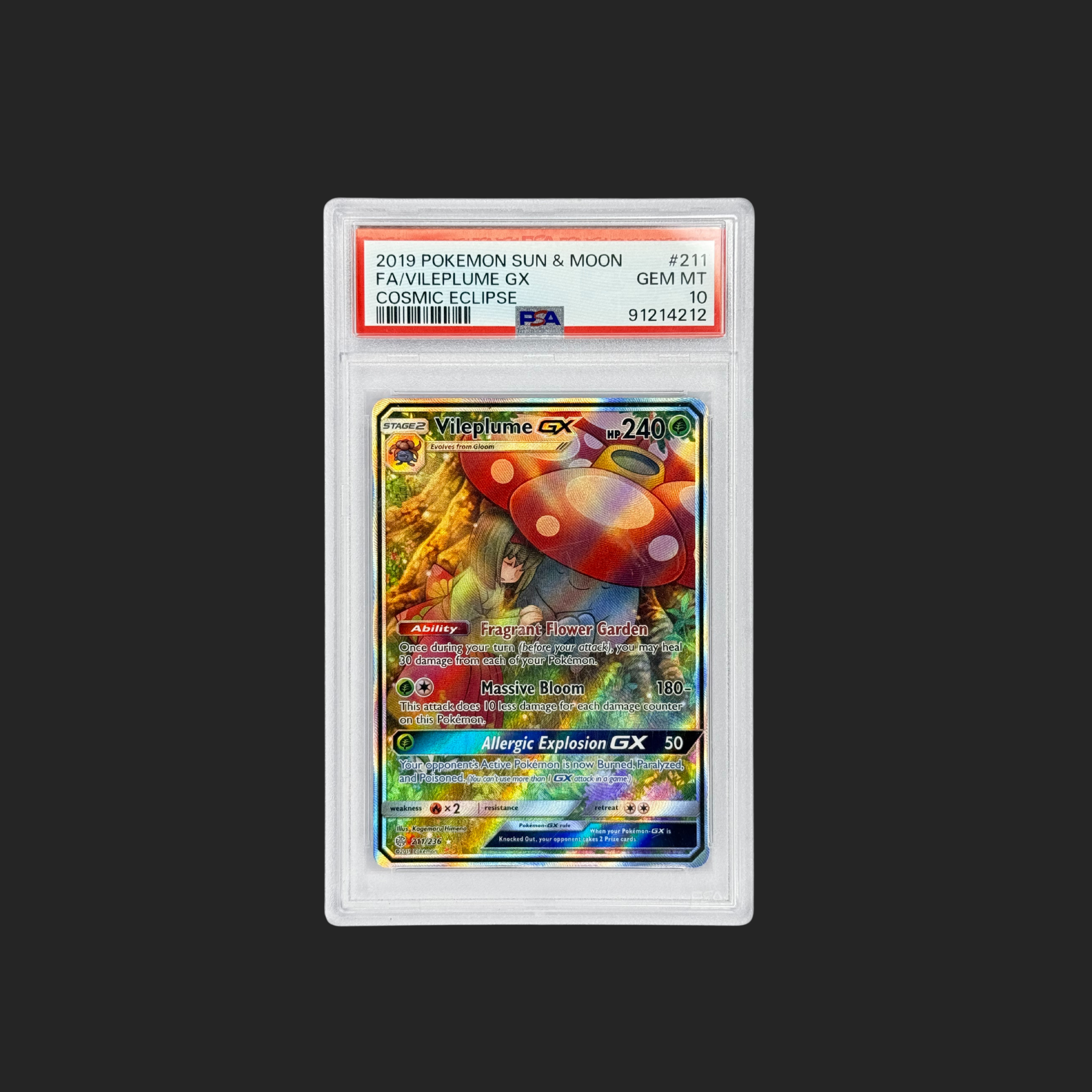 ポケモンカードゲーム Vileplume gx psa10 2019 Vileplume GX PSA 10 - Cardova Japan