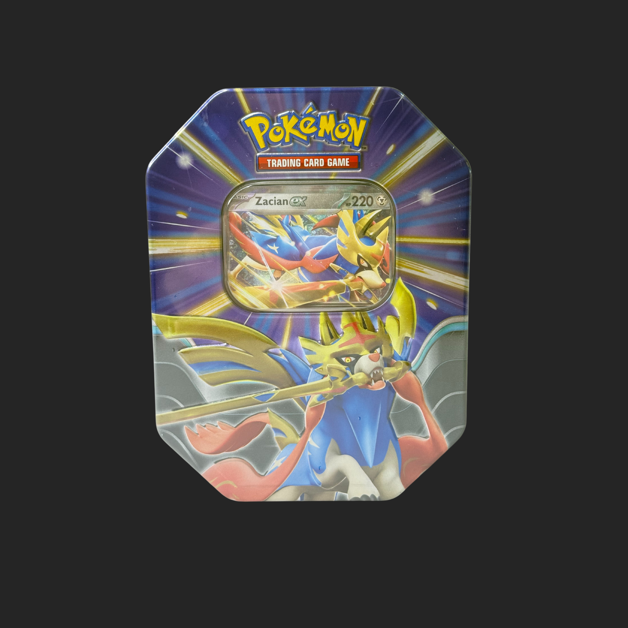 Pokémon Zacian ex Tin – Battle-Ready Power