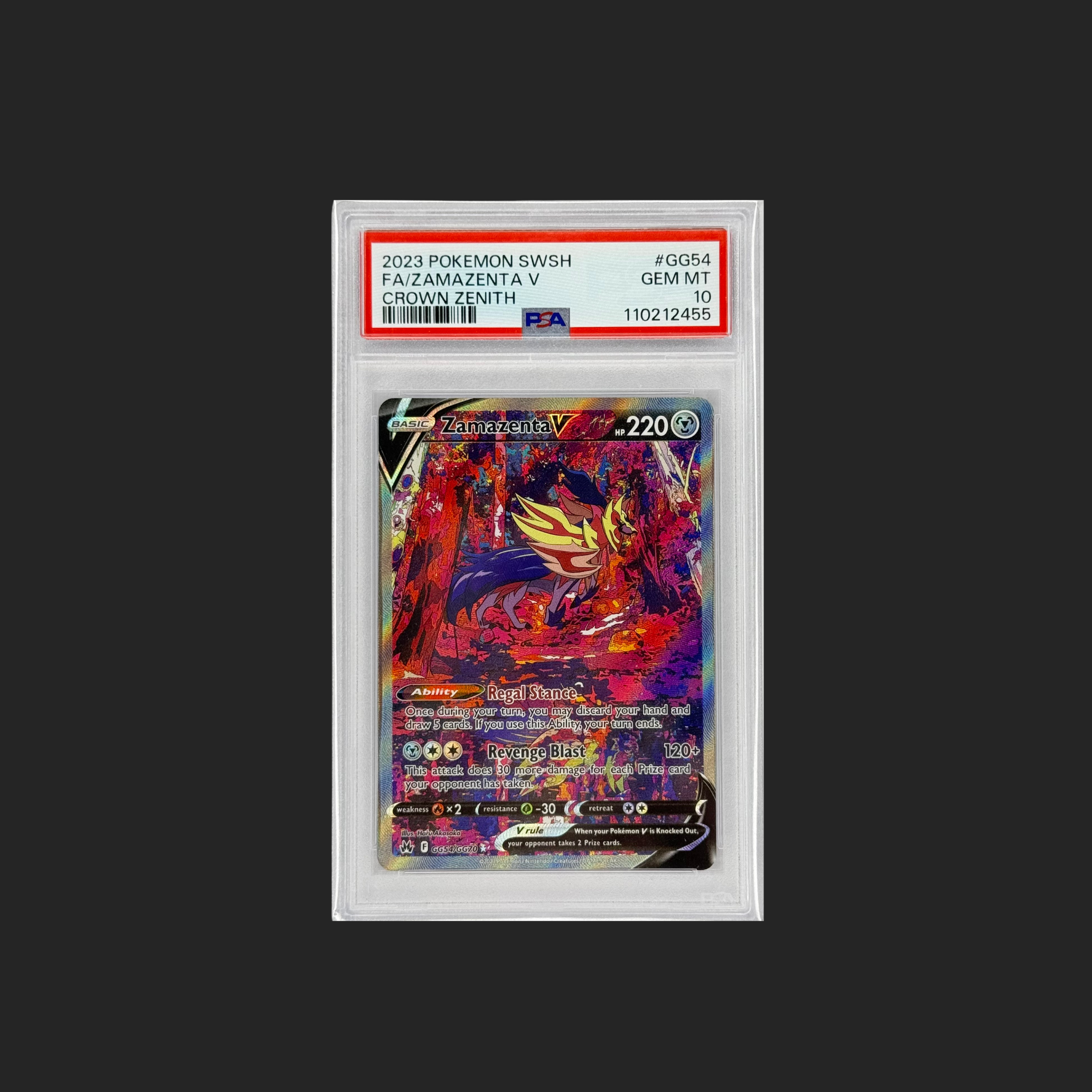 Zamazenta V Crown Zenith PSA 10 GEM MINT